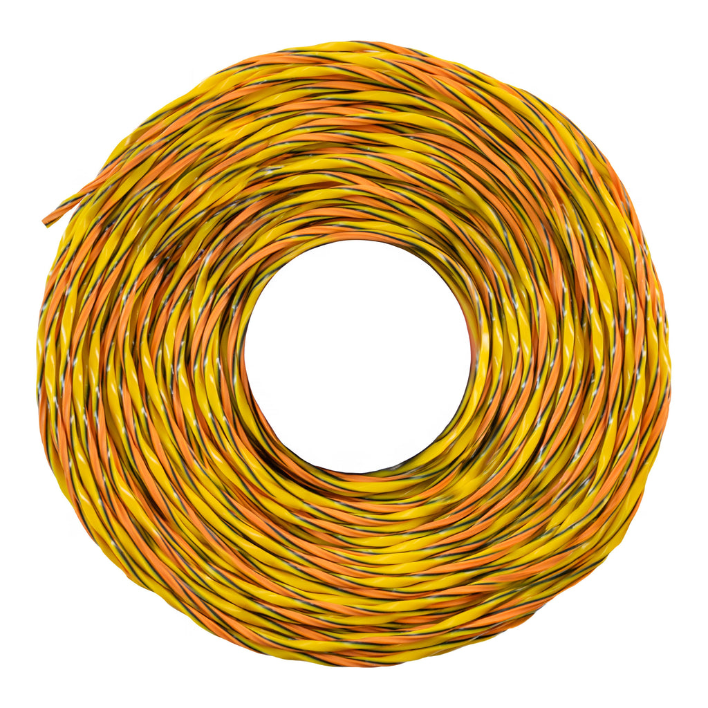Bright orange twist-design TRIPPLE PRO strimmer line for high-power garden landscaping and efficient weed trimming