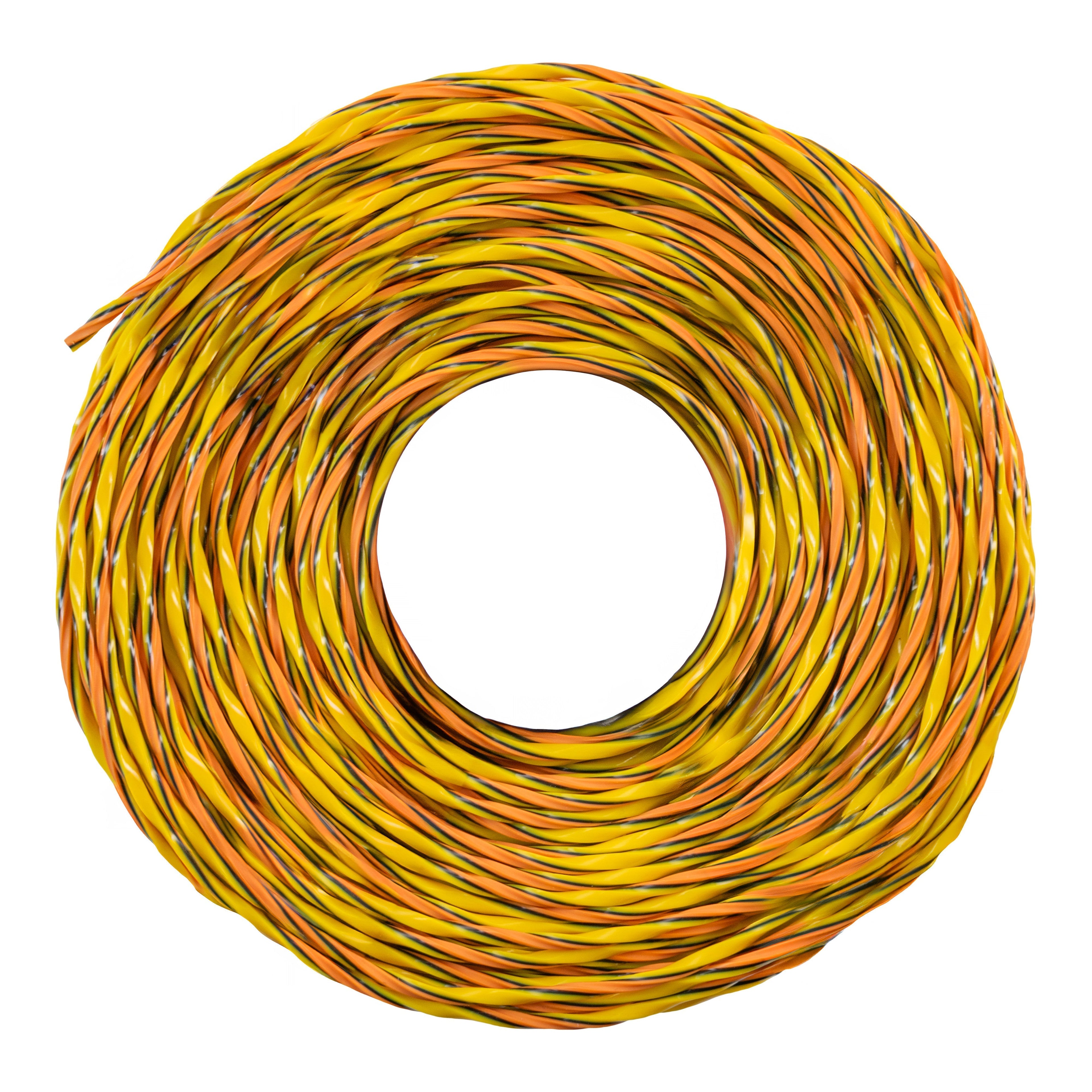 Bright orange twist-design TRIPPLE PRO strimmer line for high-power garden landscaping and efficient weed trimming