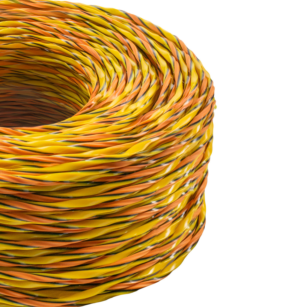 Bright orange twist-design TRIPPLE PRO strimmer line for high-power garden landscaping and efficient weed trimming — view 4