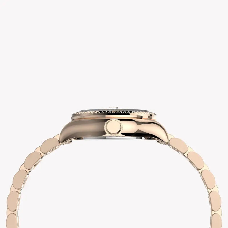 Timex Women's Rose Gold Stainless Steel Watch, 24mm Dial | Tw2t86500-1
