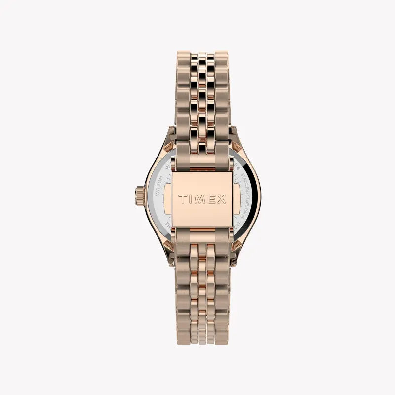 Timex Women's Rose Gold Stainless Steel Watch, 24mm Dial | Tw2t86500-2
