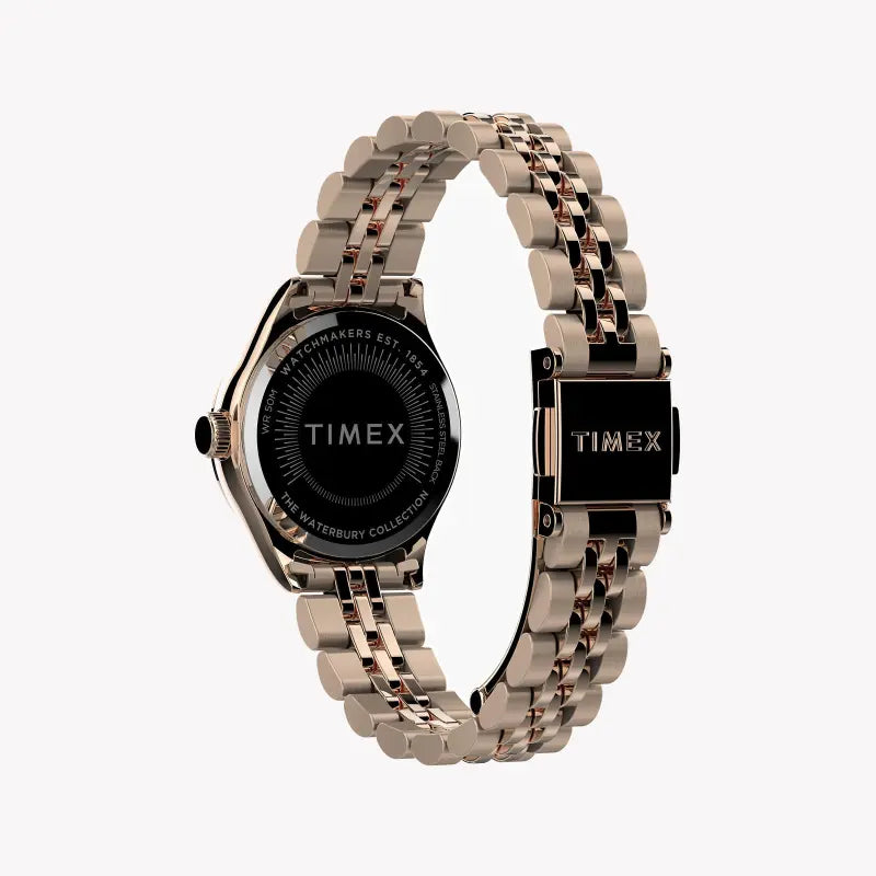 Timex Women's Rose Gold Stainless Steel Watch, 24mm Dial | Tw2t86500-3