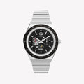 TIMEX Men's Stainless Steel Silver-Tone, Black Dial | TW2Y56700-0