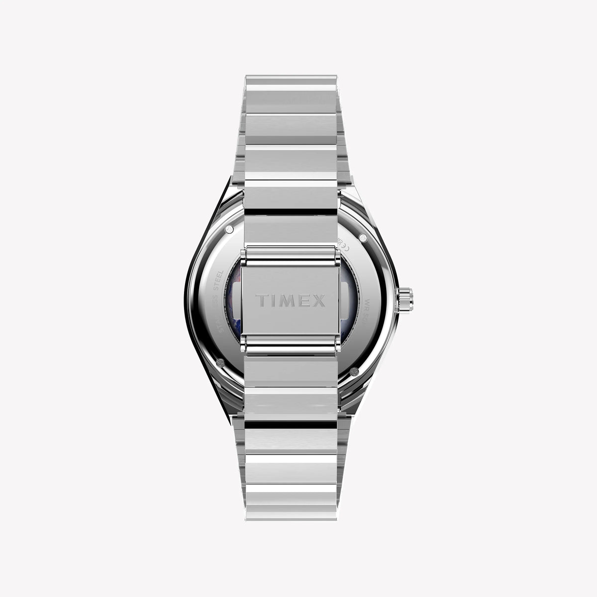 TIMEX Men's Stainless Steel Silver-Tone, Black Dial | TW2Y56700-2