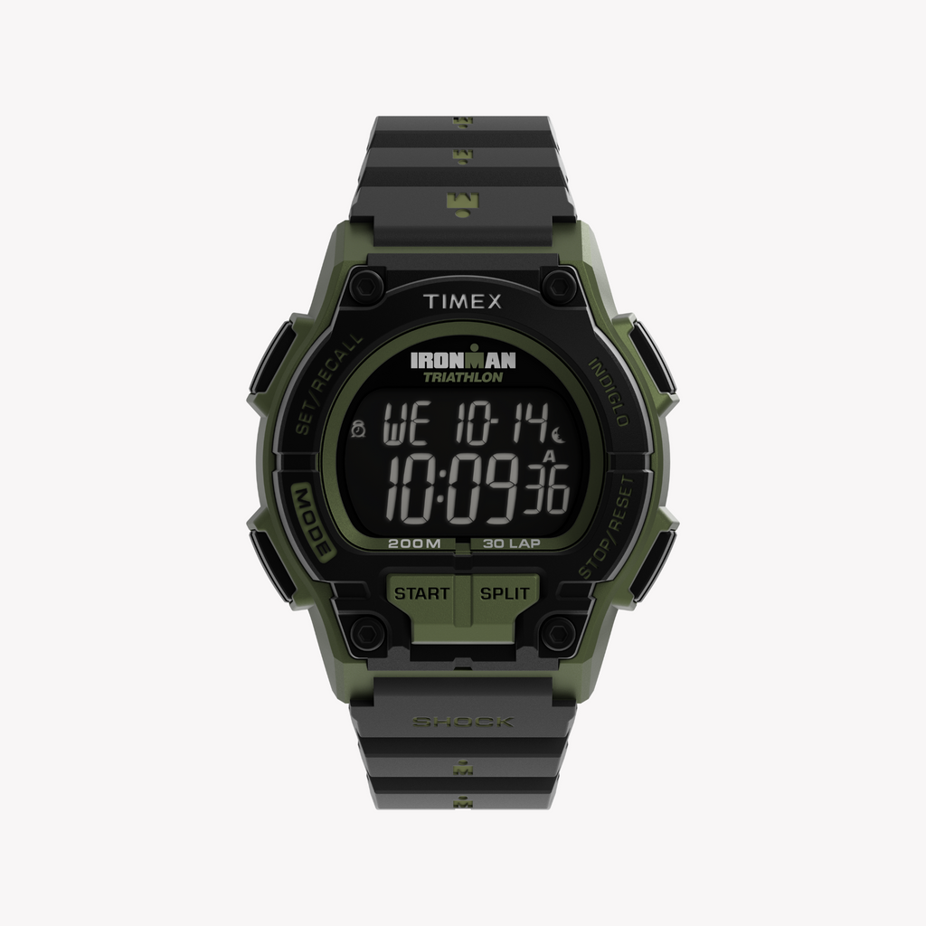Timex Men's Green/Black Resin Watch | Model Tw5m64900-0