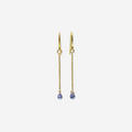 Tanzanite Drop Earrings | 14K Gold Fine Jewelry-0