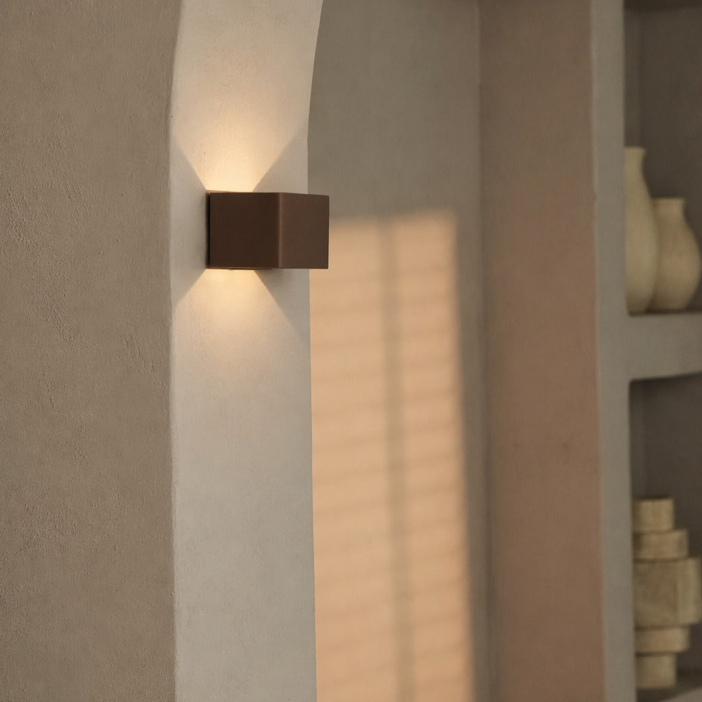 Tess Mocha Brown Rechargeable Wall Light-3