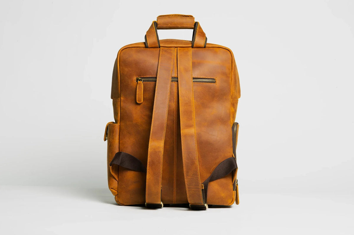 The MANN Bag | Large Capacity Leather Camera Backpack-4