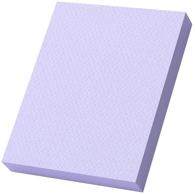 Purple TPE yoga balance pad soft cushion for physical therapy and core strength fitness training