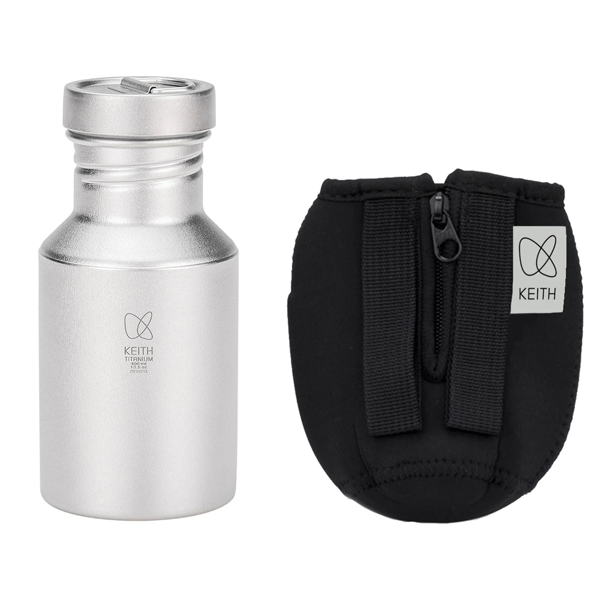 KEITH Titanium Sport Bottle with Sleeve-5