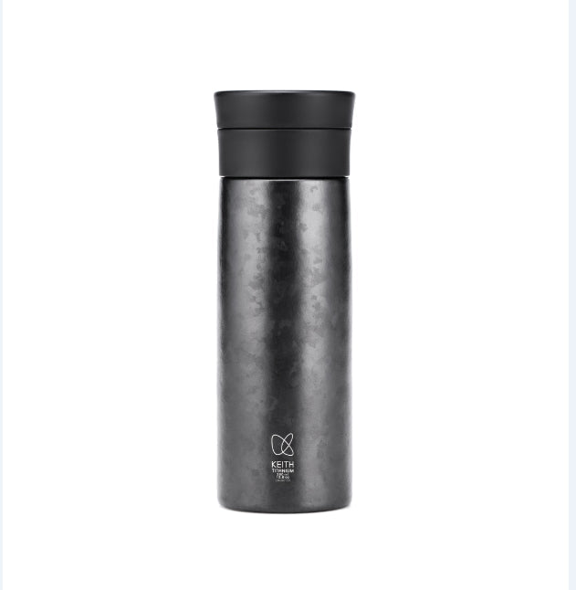 KEITH Titanium vacuum bottle with built-in tea filter for hot and cold travel hydration — view 4