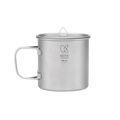 KEITH Titanium Single-Wall Mug with Folding Handle and Lid, 220–900ml-0