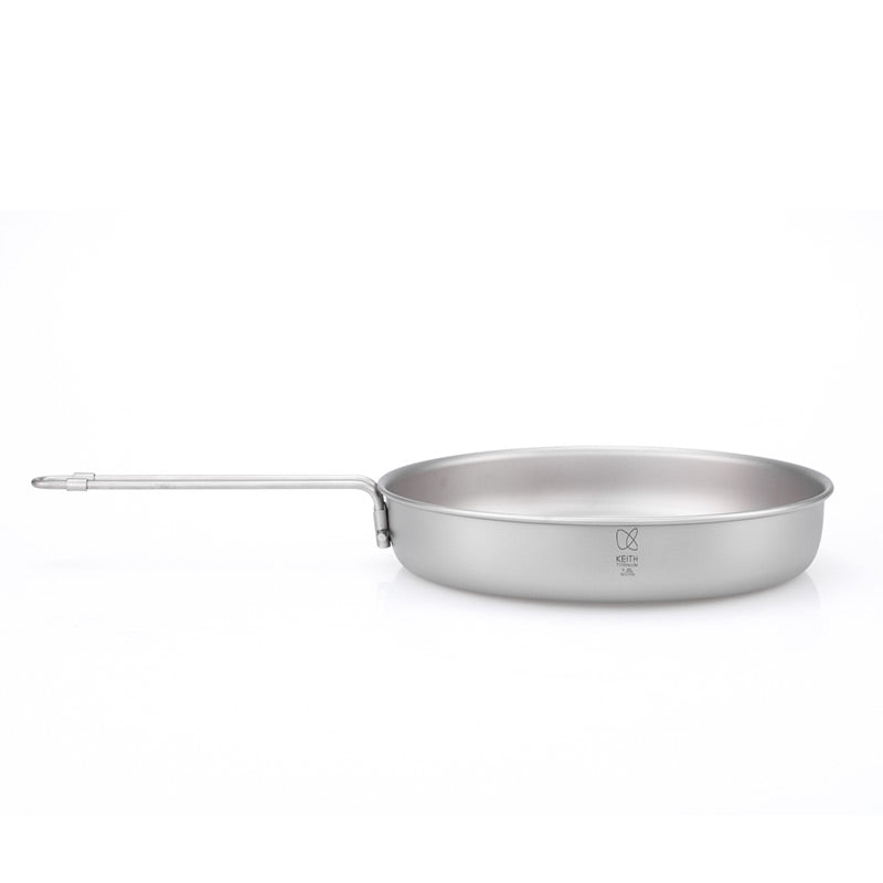 KEITH Titanium Fry Pan with Folding Handle, 1000ml - Ti6034-1