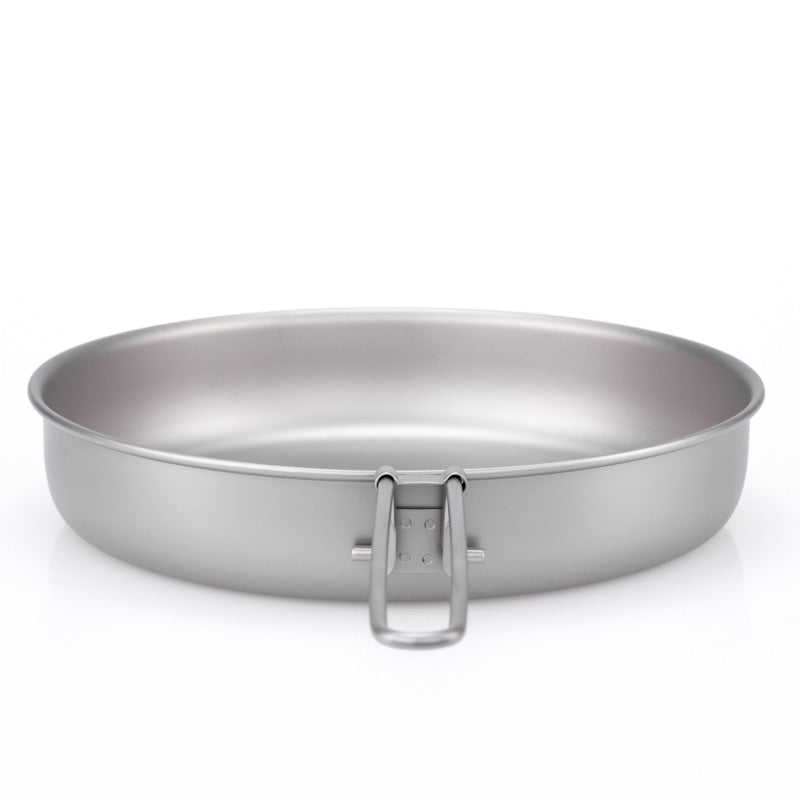 KEITH Titanium Fry Pan with Folding Handle, 1000ml - Ti6034-2