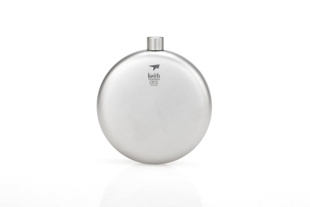 KEITH Titanium Round Flask with Funnel, 150ml - Ti9302-0