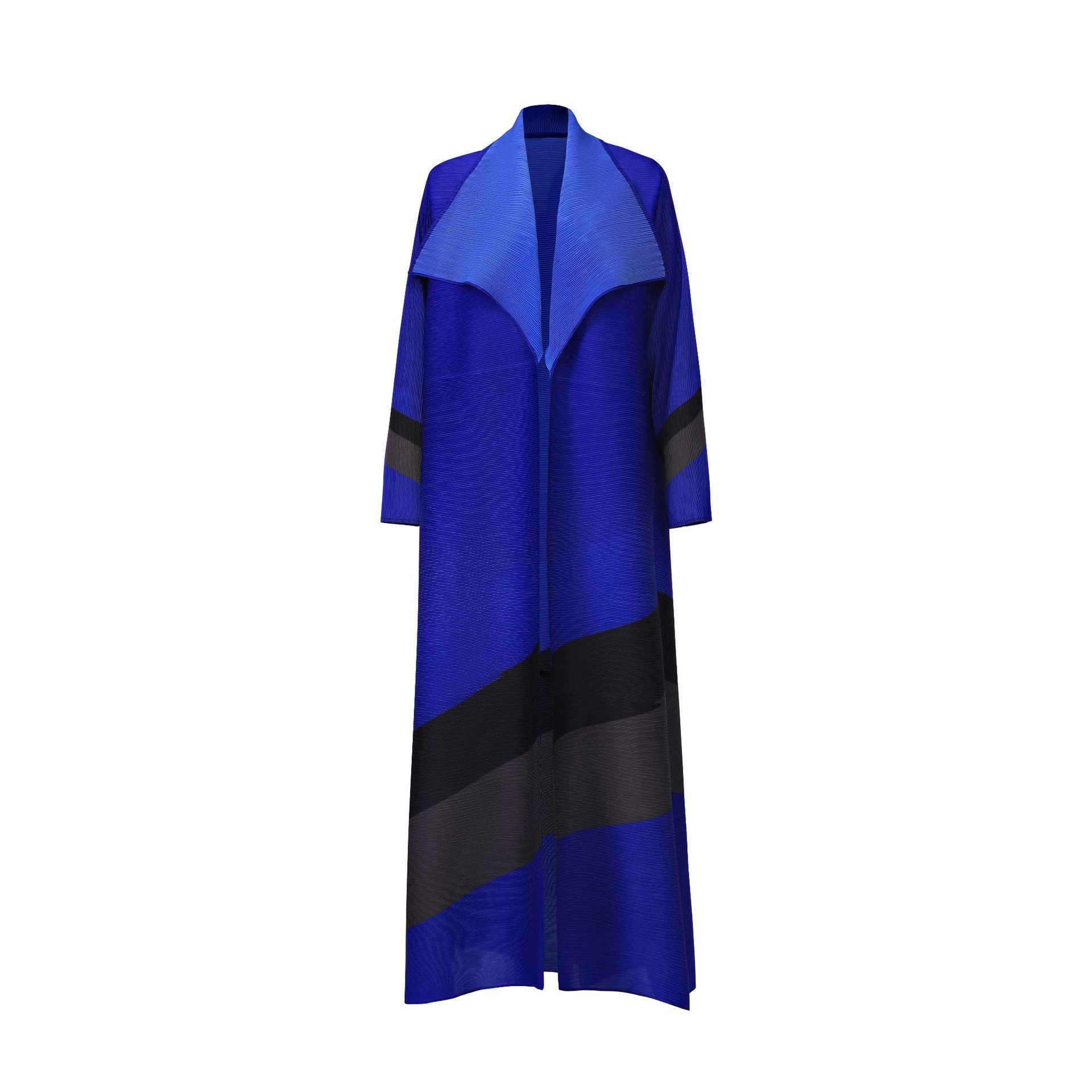 Women's tie-waist windbreaker jacket with turn-down collar, adjustable belt, and delicate pleat details — view 3