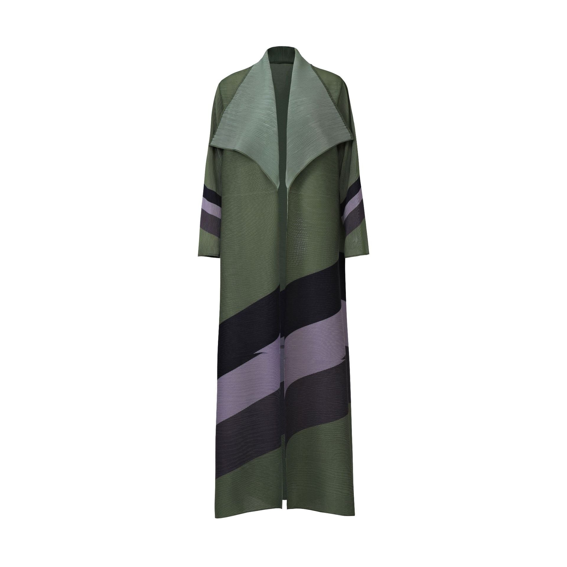 Women's tie-waist windbreaker jacket with turn-down collar, adjustable belt, and delicate pleat details — view 5