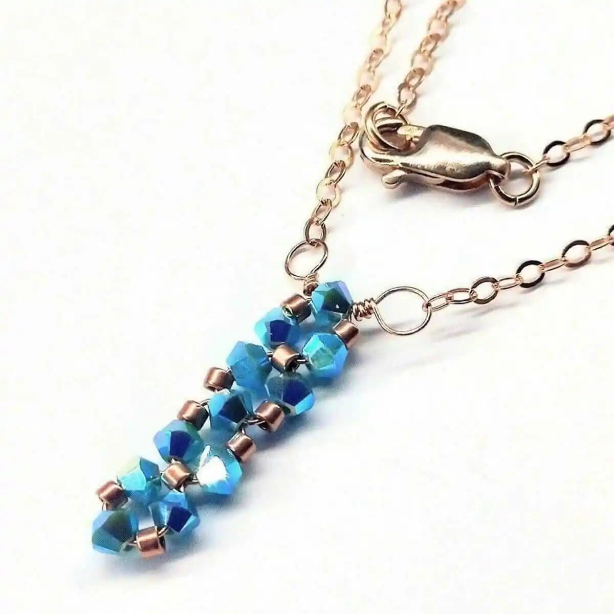 Tiny Super Sparkly Rock Candy Crystal Bar Necklace-2