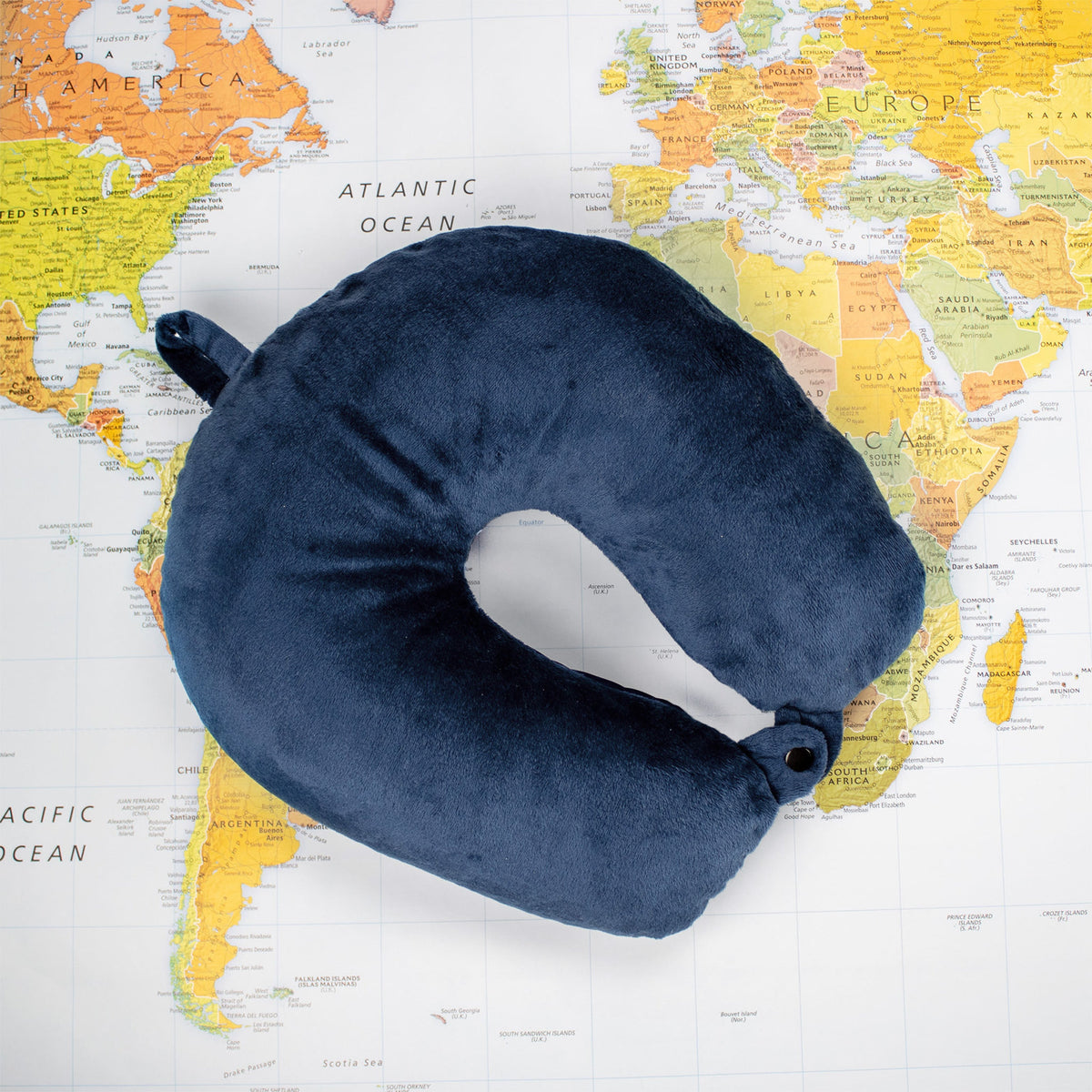 Plush Microbeads Travel Neck Pillow-3