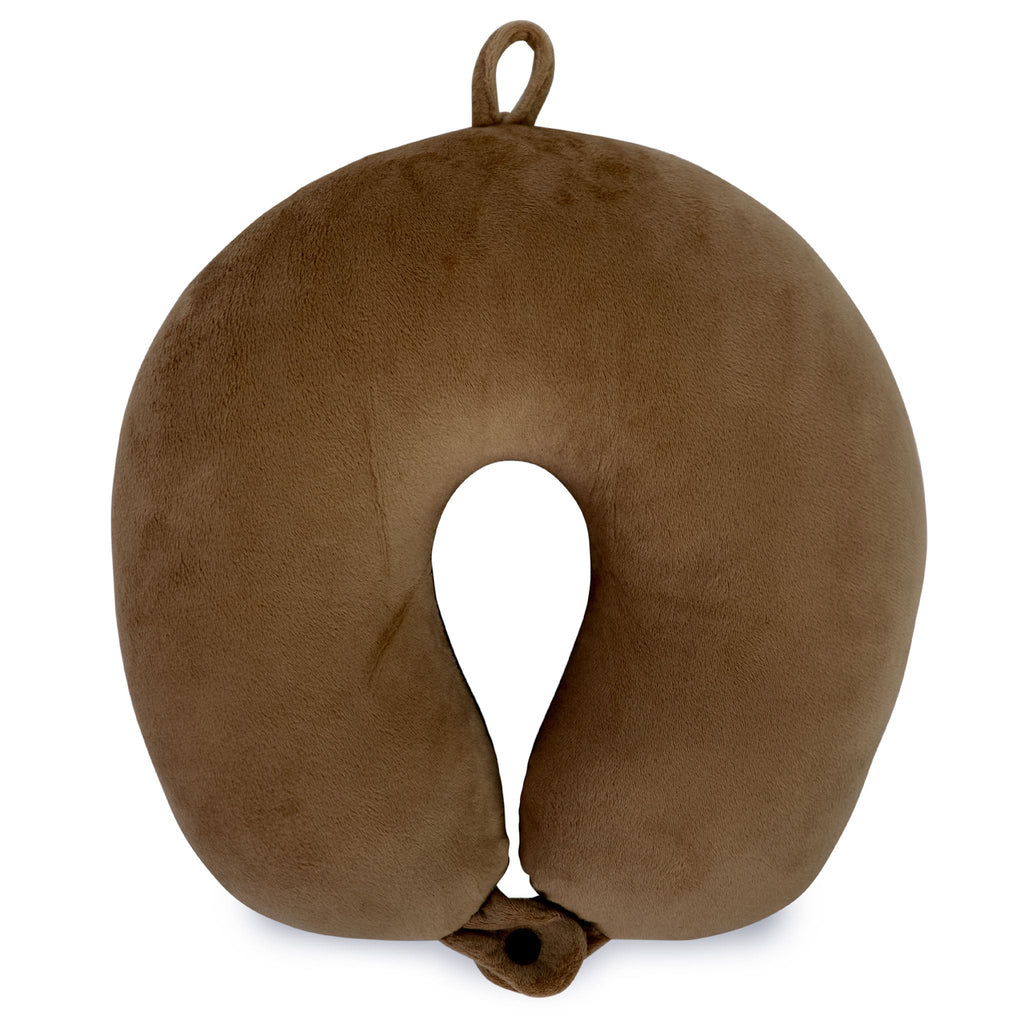 Plush Microbeads Travel Neck Pillow-0