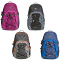 Trespass Albus 30 litre casual hiking backpack in durable polyester with padded straps and zip sections