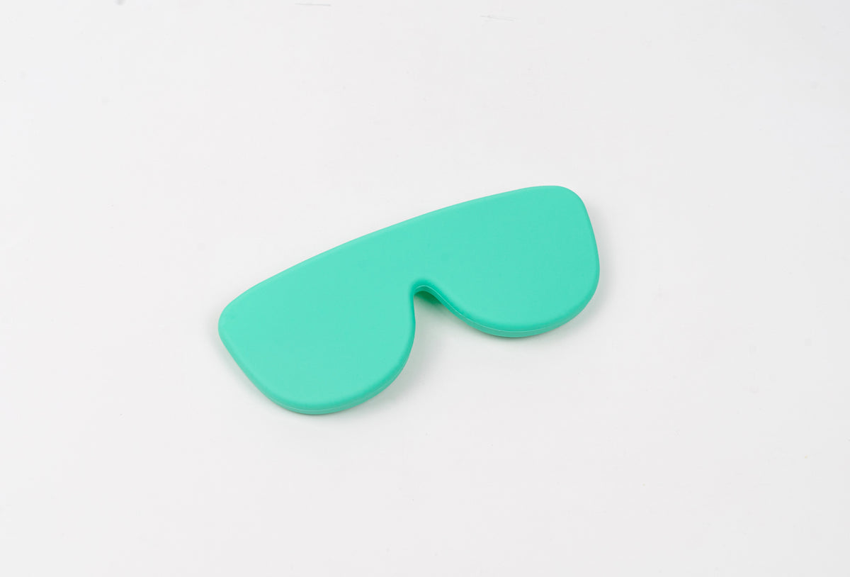 Funda de gafas de silicona flexible - Turquesa-0