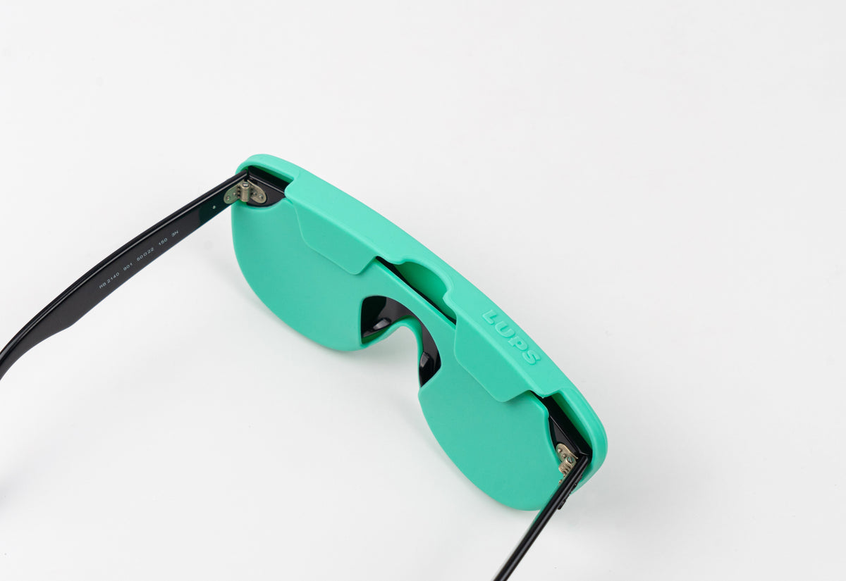 Funda de gafas de silicona flexible - Turquesa-2
