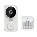 M8 wireless video doorbell camera in modern black finish with high definition wide angle lens