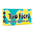 Two Faced party game box with acting cards notepads and pencils for extreme family charades