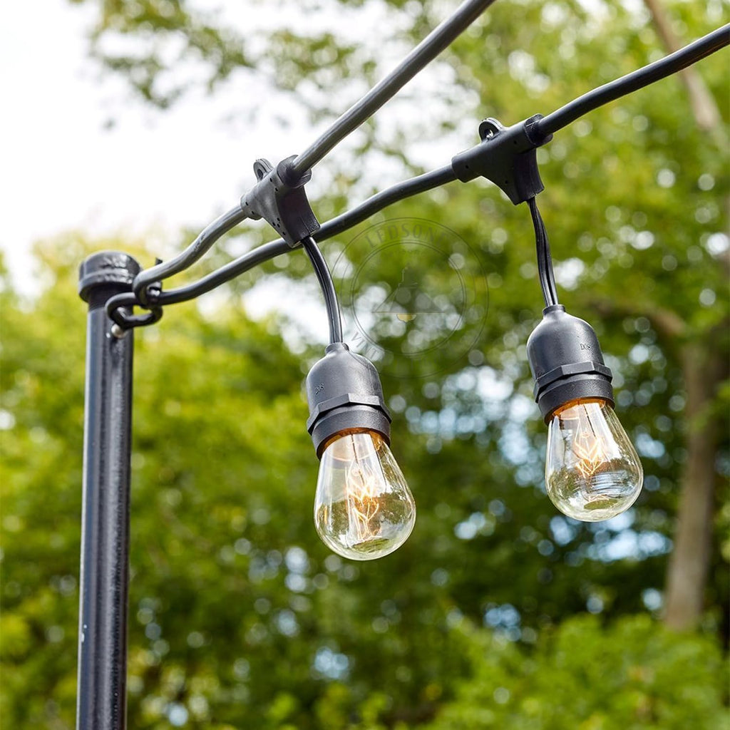 S14 shatterproof LED bulb with standard E27 base for waterproof outdoor string lighting and patios — view 4