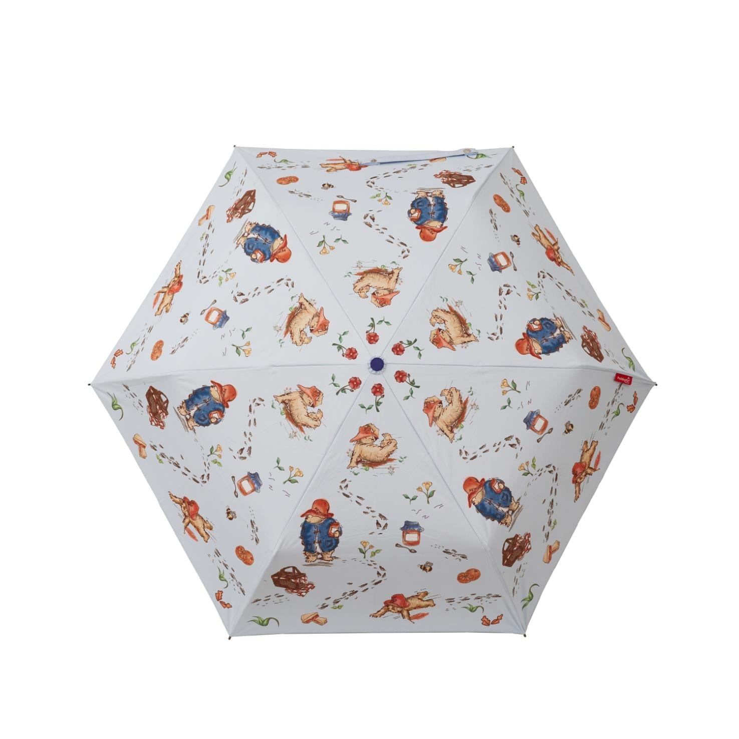 Paddington Classic Marmalade automatic folding umbrella with matching sleeve and UPF 50+ sun protection — view 2