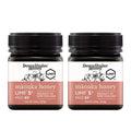 UMF 5+ Manuka honey pack of two featuring 8.8oz jars of raw natural honey