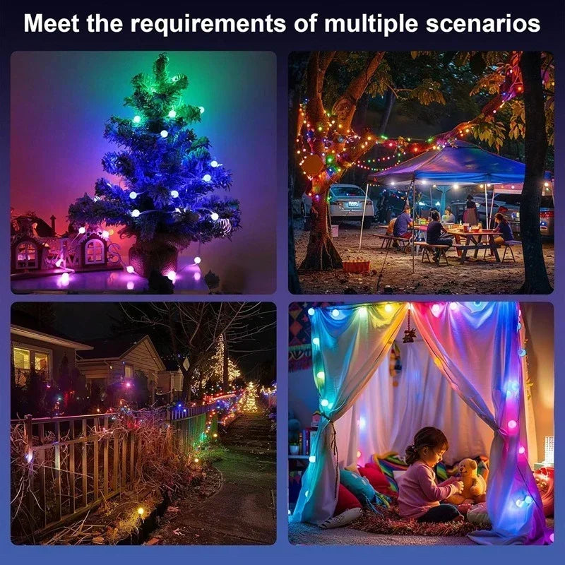Bluetooth LED fairy string light with IR remote and flexible PVC wire for custom shaping — view 5