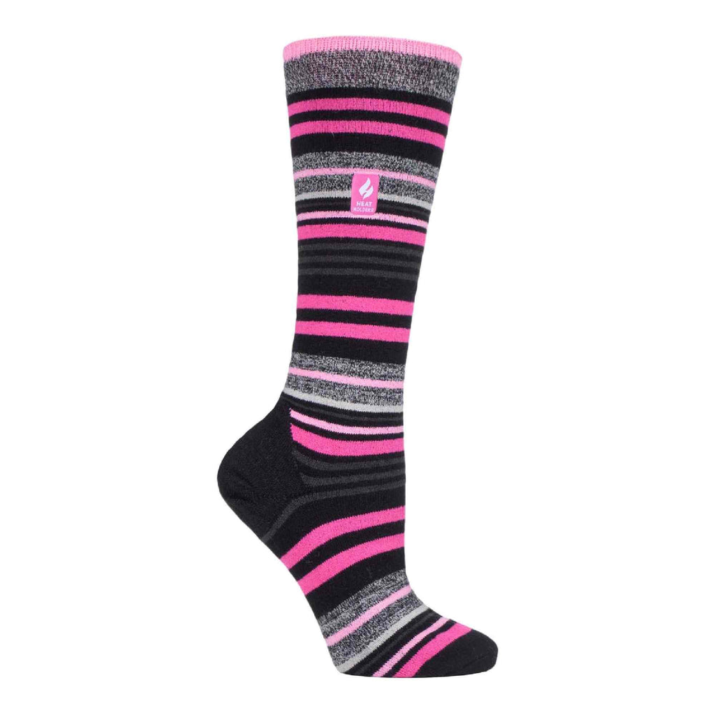 Ladies ultra lite thermal knee high ski socks featuring a reinforced heel and soft cushion pile — view 5