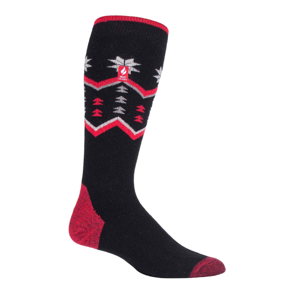 Mens knee high ultra lite thermal ski socks in acrylic blend for winter sports
