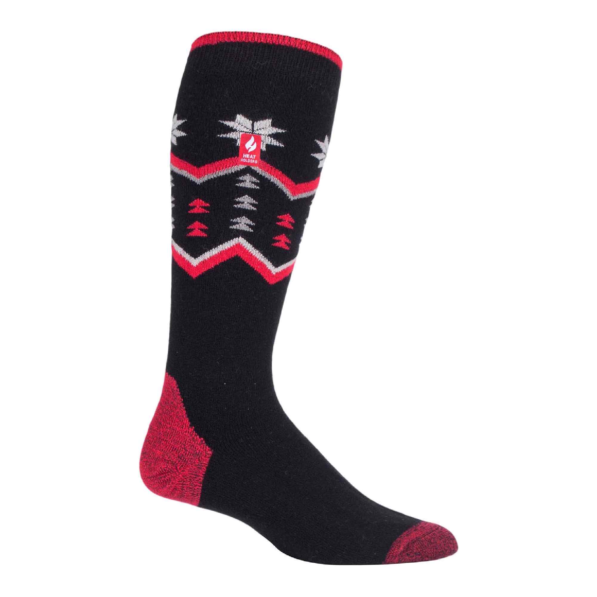 Mens knee high ultra lite thermal ski socks in acrylic blend for winter sports