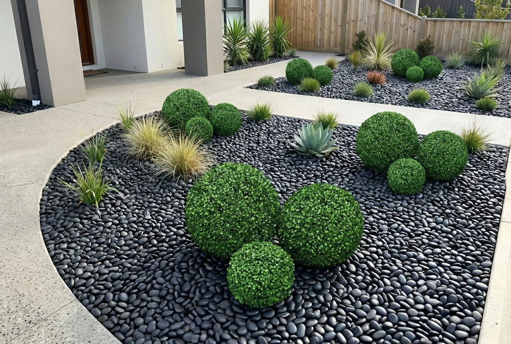 Boxwood Artificial Topiary Ball Set of 2 15in – UV Resistant-2
