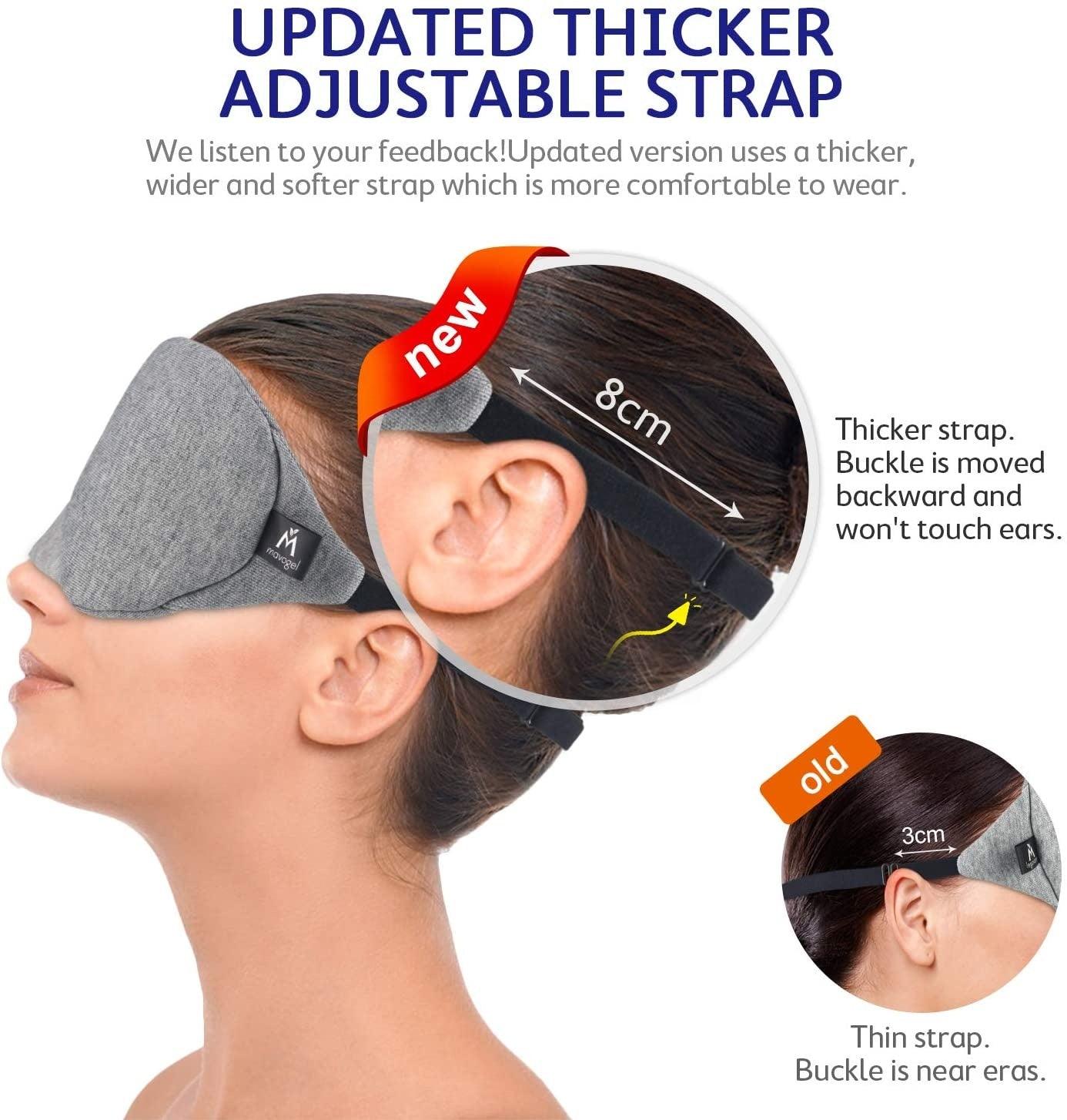 Soft cotton ultimate comfort sleep mask for restful nights and effective light blocking — view 4