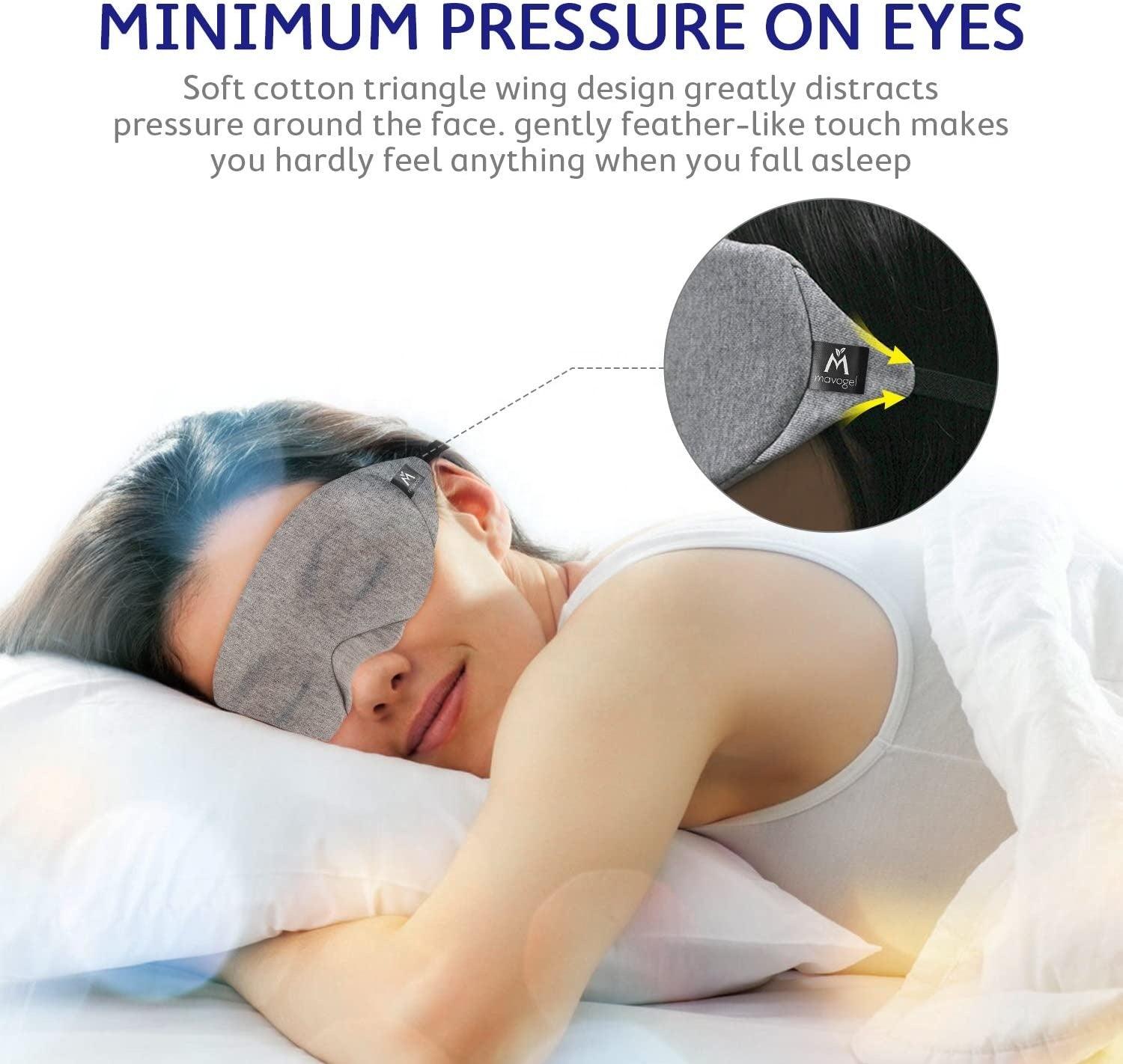 Soft cotton ultimate comfort sleep mask for restful nights and effective light blocking — view 5