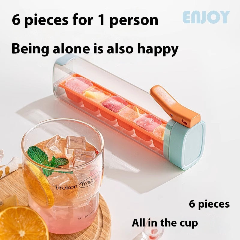 Ultimate ice cube maker with convenient storage box in food grade plastic for cold beverages — view 4