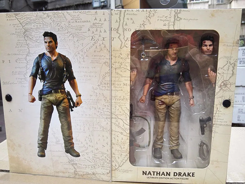 Highly detailed 1:12 scale Nathan Drake action figure from Uncharted 4 with weapons and accessories — view 4