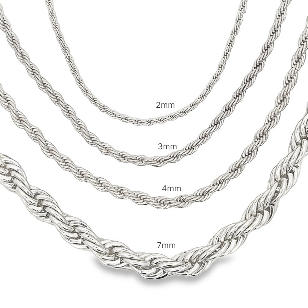 18K gold filled twisted rope chain anklet highlighting delicate and bold thickness options — view 2