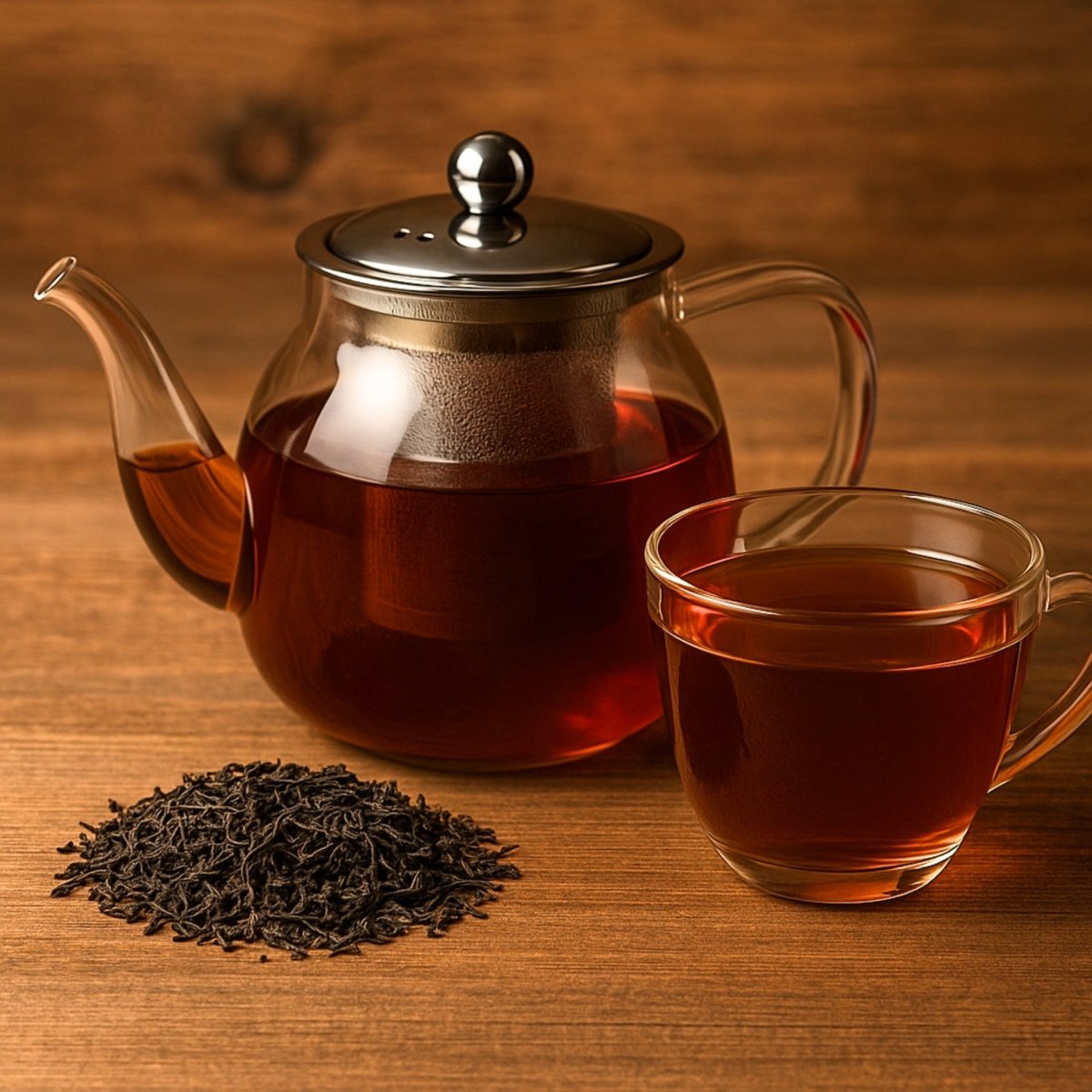 Camellios English Breakfast loose leaf black tea blend shown in its natural raw dried state — view 4