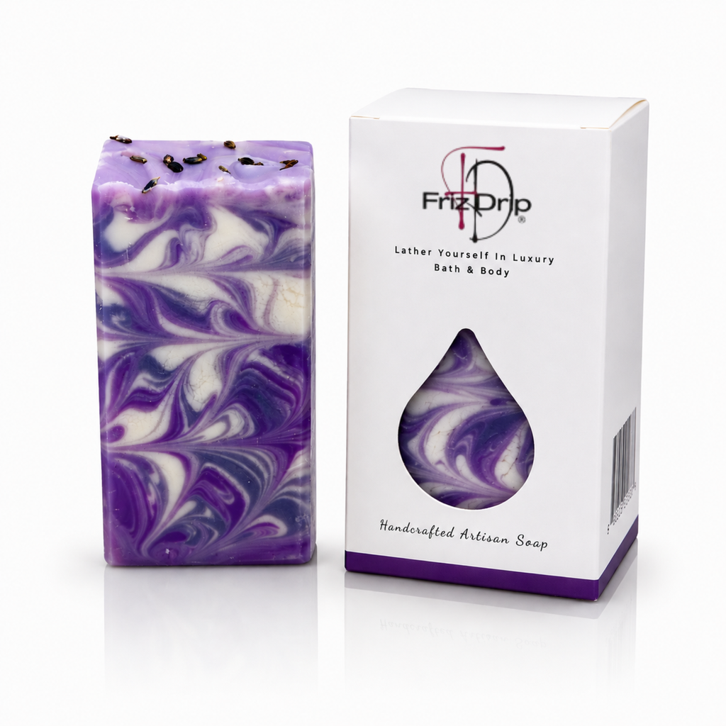 Lavender Flowers Soap Bar | Handmade Lavender Bath Soap & Moisturizing Body Bar-0