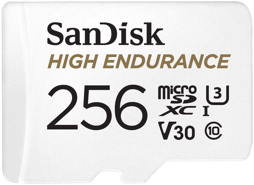 NNEDSZ High Endurance 256GB MicroSD card with SD adapter for dash cams and security systems
