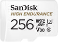 NNEDSZ High Endurance 256GB MicroSD card with SD adapter for dash cams and security systems