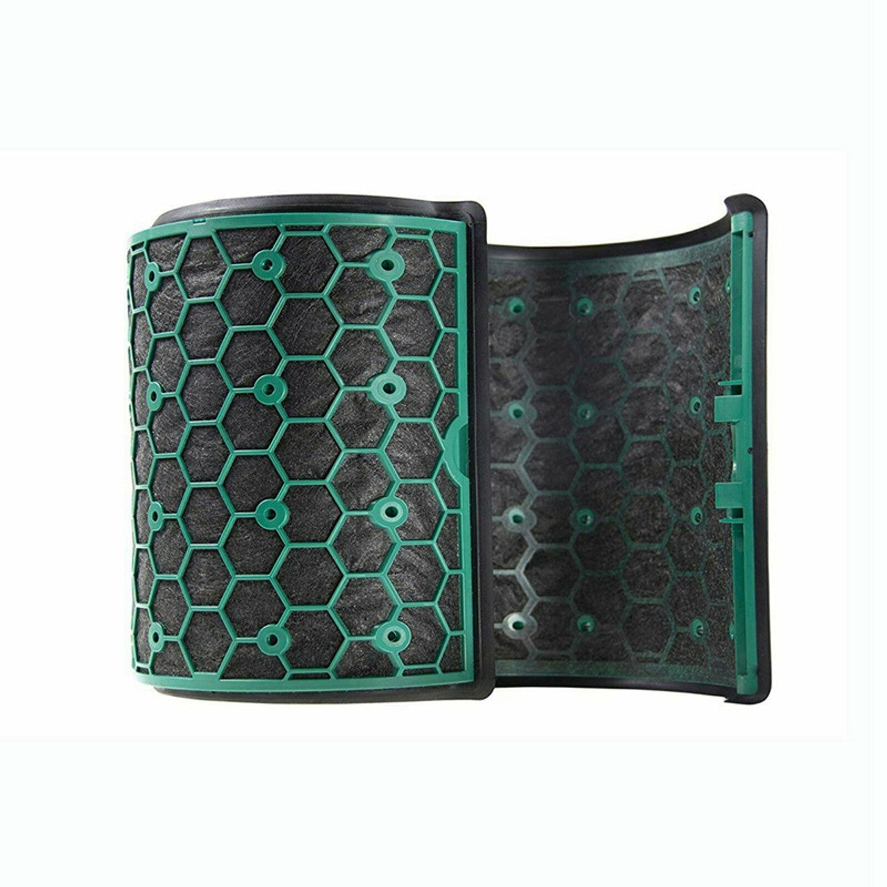 Glass HEPA and inner carbon air purifier replacement filter set displaying cylindrical dual filtration layers — view 5