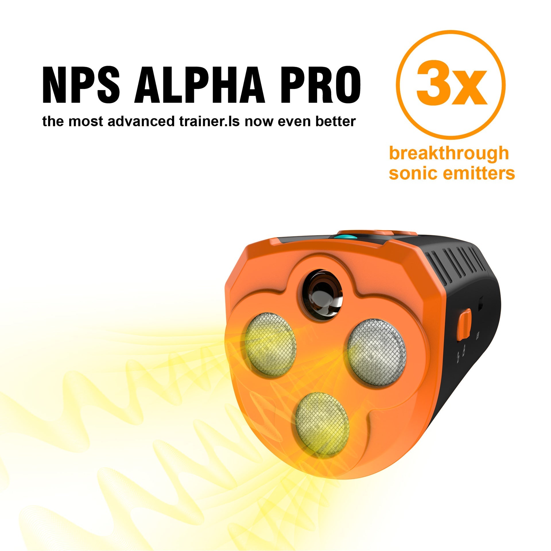 Ultrasonic dog trainer device, compact handheld form with built-in night light and charging port — view 5