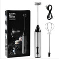 NNEDSZ Rechargeable Electric Milk Frother, Handheld Foam Maker, Coffee Frothing Wand, Whisk for Milk, Coffee, and Baking