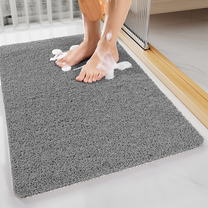 Brown loofah bath mat with textured PVC surface and non-slip backing for safe shower use. — view 5